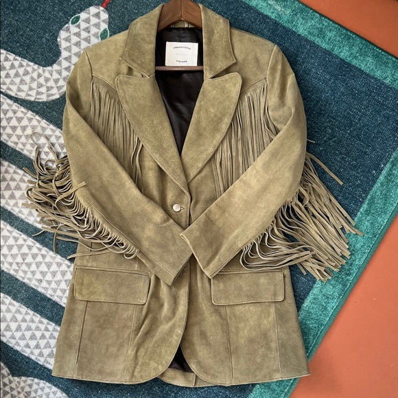 Understated Leather Jackets & Blazers - Understated Leather Marlboro Fringe Blazer